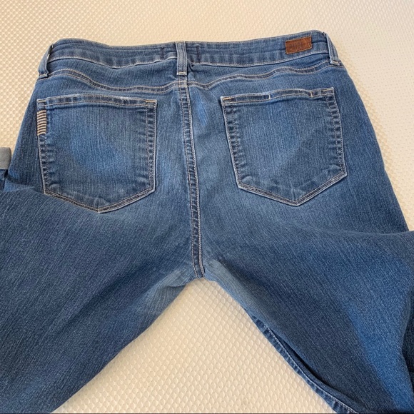 Paige “Kylie Crop” Cuff Denim Jeans Sz 30 - Picture 7 of 7